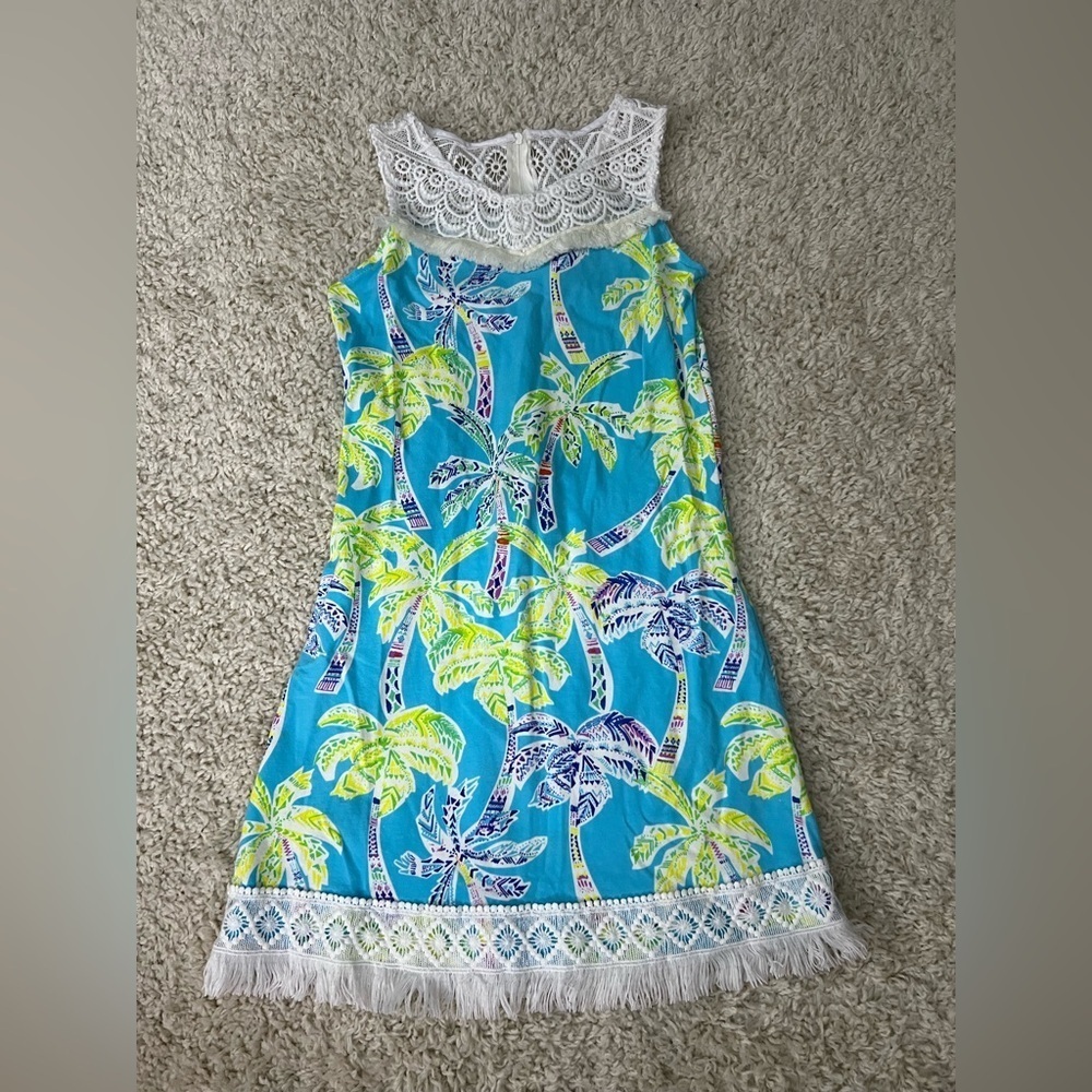 Girls Size 10 Counting Daisies Colorful Sleeveless Dress
